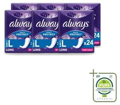 Produktbild von 6 x Always Inlegkruisjes Long Fresh Scent - Großpackung - 6 Stücke