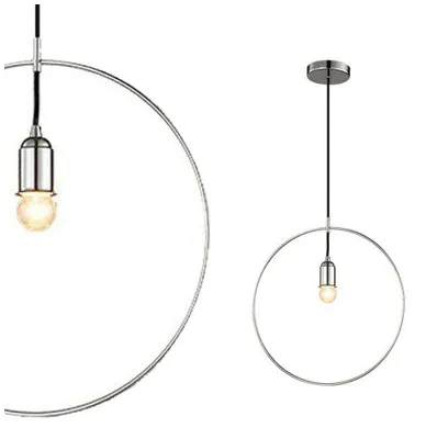 Produktbild von Krug Pendelleuchte Chrom, höhenverstellbar, 40 cm Durchmesser, 120 cm hoch