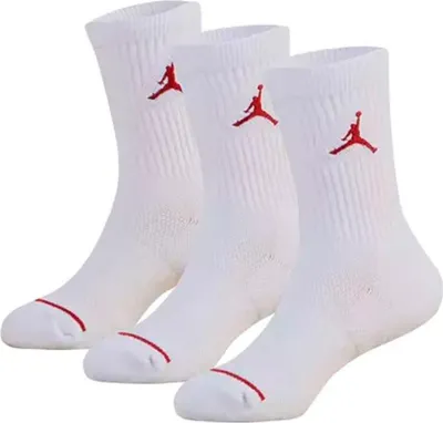 Produktbild von Jordan Jumpan Crew Lange Socken 3 Paare Weiß EU 35-37 1/2 Mann Weiß EU 35-37 1/2