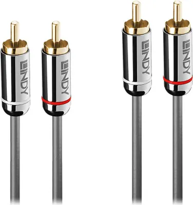 Produktbild von LINDY Audiokabel Dual Phono 3.5mm Cromo line 10m