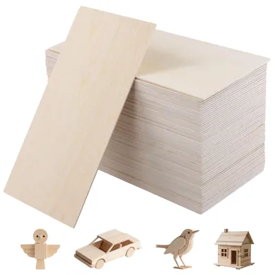 60 Lindenholzplatten 200x100x2mm für DIY-Basteln