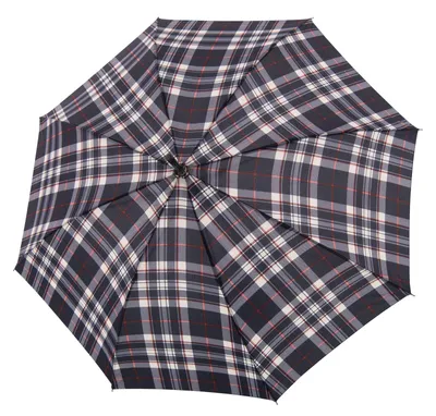 Image de doppler parapluie canne parapluie Fiber Stabil Automatic Blue / Ecrue multicolore