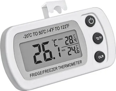 Productafbeelding van Famanu digitale koelkastthermometer met groot LCD-scherm - waterbestendig