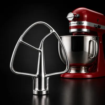 Produktbild von Edelstahl Flachrührer 5KSM5THFBSS für KitchenAid 5KSM90-5KSM185 Küchenmaschinen