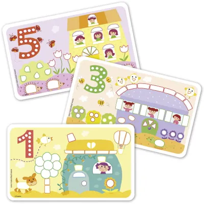 Zdjęcie produktu dla PlayMais 160171 FUN TO LEARN dodatkowy zestaw Numbers Numbers & Numbers, kartonowe szablony, kolorowe, 14 elementów (1 zestaw)