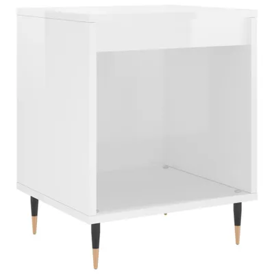 Produktbild von Nachttisch Hochglanz-Weiß 40x35x50 cm Holzwerkstoff