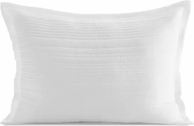Obrázek produktu pro EUROFIRANY | Povlak na polštář - dekorační polštář - 50 x 70 cm - bílý - šitý - moderní a elegantní