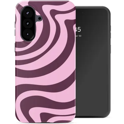 Imagen del producto de Funda Trasera Colorida para Samsung Galaxy A57 (5G) - Wavy Swirl Pink Plum