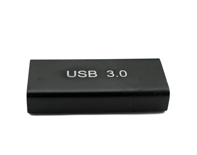 Produktbild von SYSTEM-S USB 3.0 Adapter Typ A Buchse zu Buchse Kabel in Schwarz