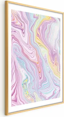 Produktbild von Posterpapier Poster - Colorful Dream - abstract shapes in pastel shades 60x90 cm Muster a-B-10118-ao-a