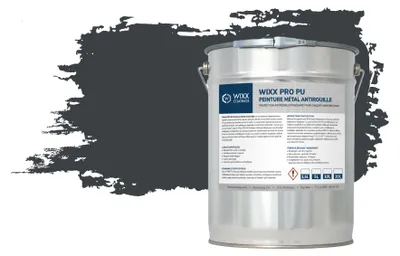 Image de Wixx PROPolyuréthanePeinture Métal Antirouille - RAL 7016 | Gris anthracite - 2,5L