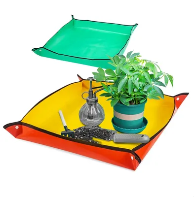 Imagen del producto de Juego de 2 láminas de protección para plantas, impermeables y resistentes al desgarro, de 100x100 cm y 50x50 cm, para uso en jardinería