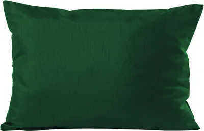 Produktbild von Kissenhülle Wildseide Optik uni 40x60 cm tannengrün