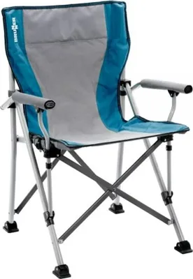 Produktbild von Brunner – Grauer und blauer RAPTOR-Stuhl – Maximale Belastung: 110 kg – Maße: 51 x 44 x H48/90 cm