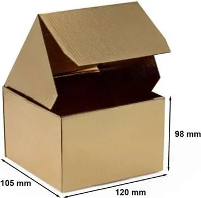 Image de Boîte en carton avec découpe 120 x 105 x 98 mm F211 – Or