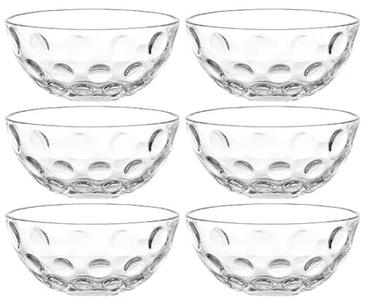 Glasschalen-Set, 6 Stück, spülmaschinenfest, Ø 10 cm, transparent