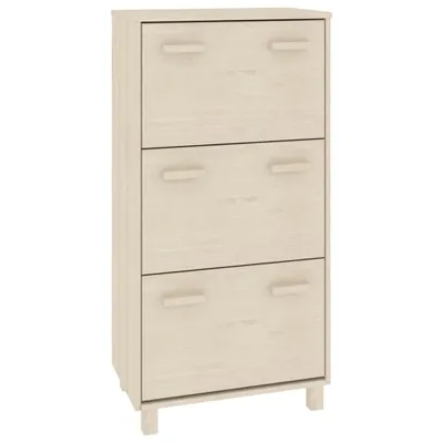 Obrázek produktu pro vidaXL Botník HAMAR medově hnědý 59,5x35x117 cm borovicový masiv