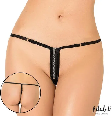 Produktbild von ADALET LINGERIE - Esther Thong with zipper - S/M