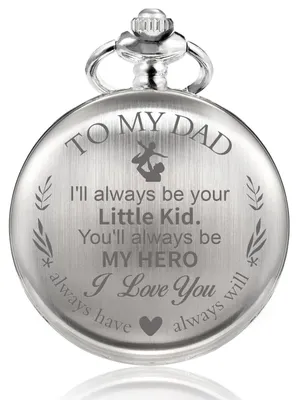 Immagine prodotto di Solidchoice - Orologio da tasca personalizzato per papà, con catena