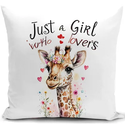 Produktbild von Kissenbezug 40x40 cm Giraffe Dekoratives Sofakissen Kissenbezüge Dekoratives Kissen Sofakissen Kissenbezug Dekoratives Kissen