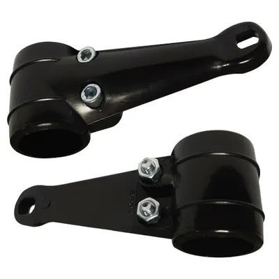 Produktbild von 2x Lampenhalter Scheinwerfer Halter Halterung Schwarz Moped Mofa Roller Motorrad