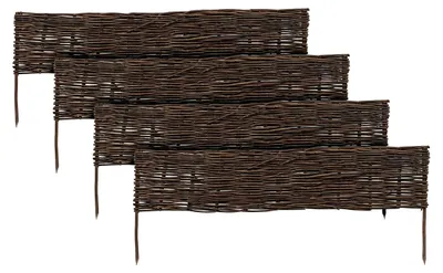 Image de Clôtures en bois pour parterres de fleurs et pelouses