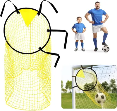 Immagine prodotto di Porta da calcio con rete, struttura in fibra di vetro, dimensioni 180x120x90 cm, ideale per allenamento e gioco
