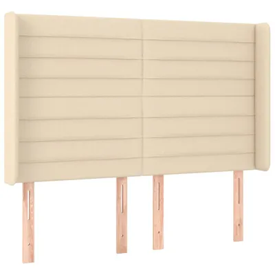 Produktbild von vidaXL Kopfteil mit Ohren Creme 147x16x118/128 cm Stoff