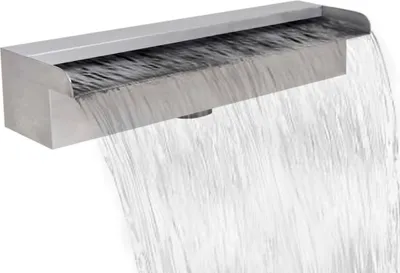 Zdjęcie produktu dla The Living Store Basenowa fontanna wodospadowa prostokątna stal nierdzewna 45 cm