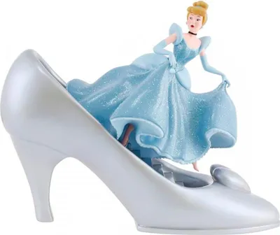 Produktbild von Enesco Disney 100 Aschenputtel Mit Schuh Dekofigur Blau Blau One Size