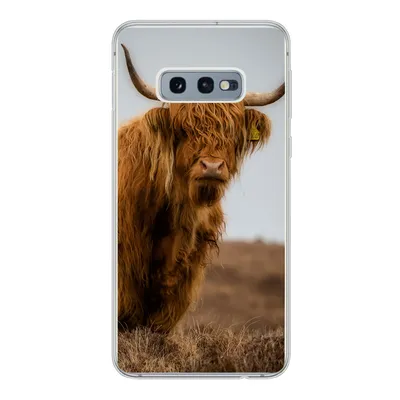 Produktbild von MuchoWow® Handyhülle Schutzhülle Hülle für Samsung Galaxy S10e Schottischer Highlander - Düne - Gras Silikon Softcase Handy Hülle - Handy