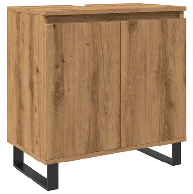 Productafbeelding van Hondenbench 64,5x80x71 cm bewerkt hout artisanaal eikenkleur