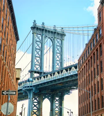 Produktbild von Fototapete - Manhattan Bridge 225x250cm - Vliestapete