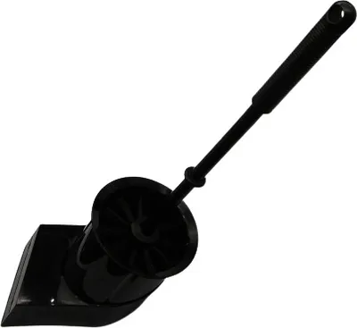 Produktbild von WC-Wandgarnitur mit Rundbürste 115X100X410mm, Schwarz