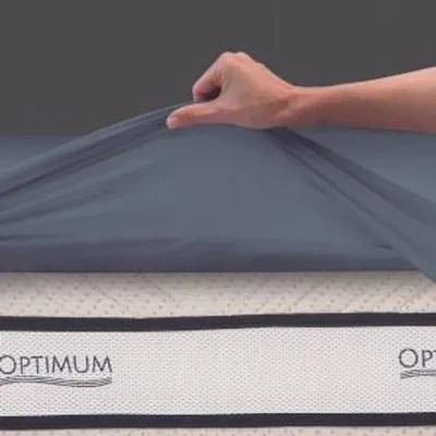 Obrázek produktu pro Ochranný potah na matraci a prostěradlo 2 v 1, šedá barva