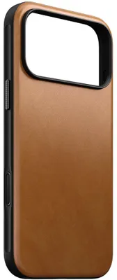 Produktbild von Handyhülle aus Naturleder für iPhone 18 Pro Max / 17 Pro Max, Nomad Modern Leather Case mit MagSafe, Hellbraun