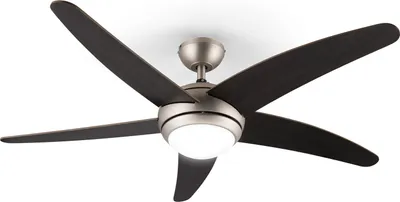 Produktbild von Klarstein Bolero - stropný ventilátor 2 v 1, 134 cm, 50 dB,  3 rýchlosti, orech