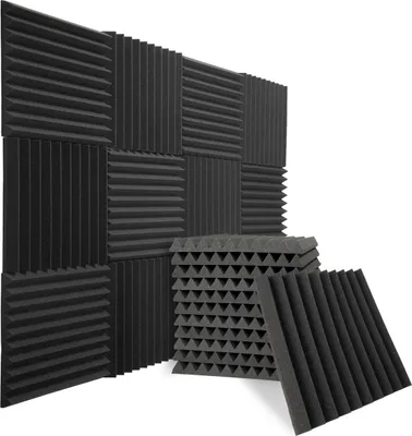 Produktbild von sunnypillow 1 Stück Akustikschaumstoff Akustikschaum Matte 30 x 30 x 2,5cm | Schalldämmmatten zur effektiven Akustik | Schalldämmung Wand, Podcasts, Studio | Schaumstoff Fliesen Schallschutzmatte