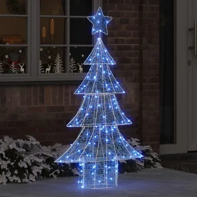 Zdjęcie produktu dla vidaXL Choinka ze 160 diodami LED niebieska 150 cm akrylowa