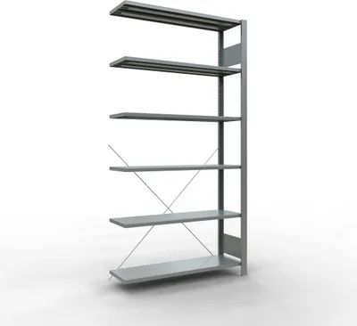 Produktbild von Büroregal Stecksystem Anbauregal - 2000x1000x300 mm, Typ 85 kg