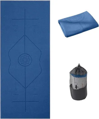 Produktbild von Famanu Yogamatte Handtuch 185x63cm - Absorbierend und Schnell Trocknend für Hot Yoga & Fitness