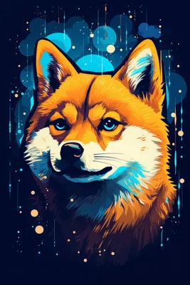 Produktbild von Poster 20x30cm Fuchs im Weltraum