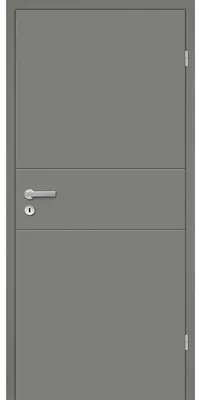 Produktbild von Mosel Türen Zimmertür Elegance 02 Weißlack RAL 9003, Innentür mit Designkante, Röhrenspanplatte, gefälztes Türblatt, Buntbartschloss, , moderner Landhausstil