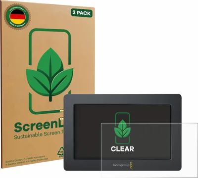 Produktbild von 2x ScreenLeaf Schutzfolie für Blackmagic Design Video Assist (5.0) nachhaltiger Displayschutz Display Schutz Folie Klar Transparent