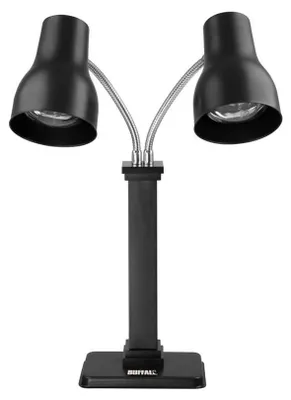 Obrázek produktu pro Buffalo Dvojitá tepelná lampa, řezbářská stanice, matně černá, 2x250W