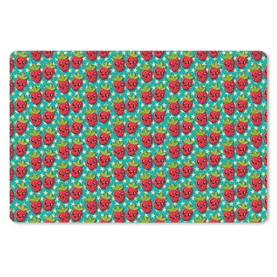 Produktbild von MuchoWow® Mauspad Mousepad Erdbeeren - Kinder - Obst - Vegan - Design 27x18 cm - Mousepads - Maus Mat - Pad - Mausunterlage - Büroartikel - Desk Matten