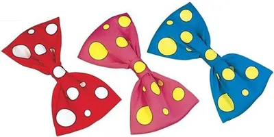 Produktbild von Clown Kostüm Zubehör Fliege Schleife Binder Blau Clownsfliege Fasching Karneval