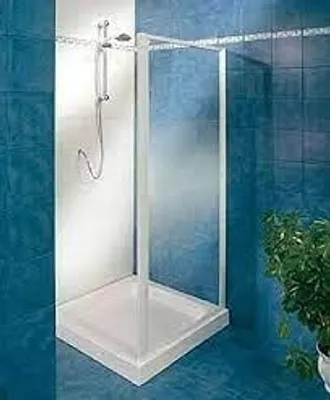 Produktbild von Duschkabine Malibu, feststehende Wand, 5 cm Höhe, 70-80 cm Breite