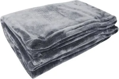 Image de Couverture Microflanelle 220x240 cm, Gris, Microfibre Polyester 280gr/m², Finition Ourlets