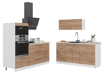 Obrázek produktu pro Kuchyně Vicco Fame-Line Zlatý mocný dub 340 cm, PD Mramor, Model 62928